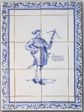 Friesischer Häuptling, Unikat, ca 39x 52 cm
